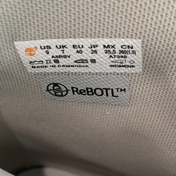 Timberland Sky 6 Inch Lace-up Boots Leather Combat Booties White Size 9 NEW - Picture 8 of 8